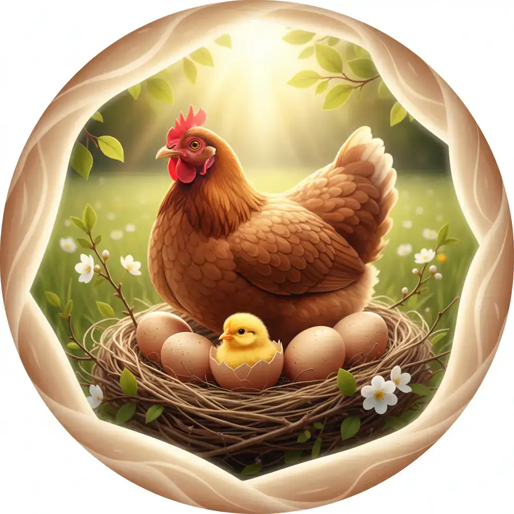 Hen breeding icon